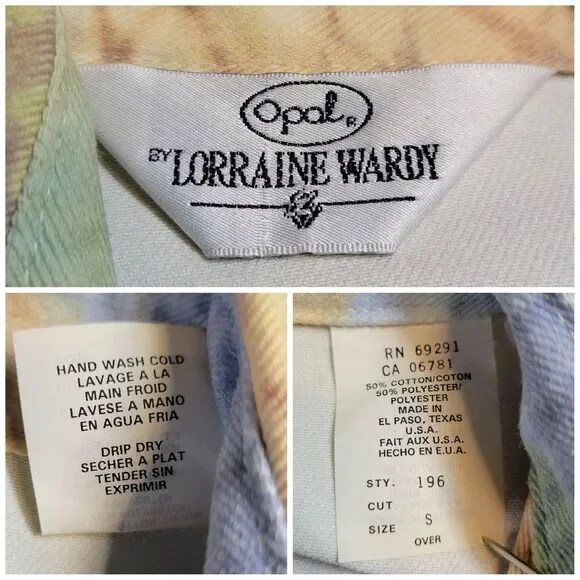 Opal Vintage Denim Abstract Snakeskin Colorful Denim Jacket & Jeans Matching Set - Picture 15 of 16